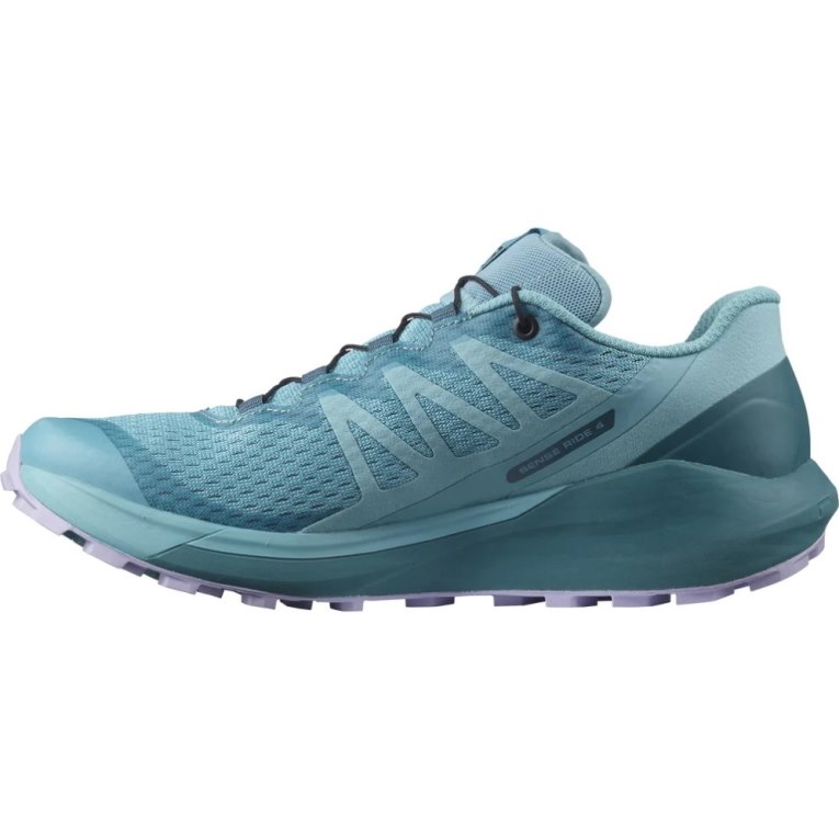 Turquoise Salomon Sense Ride 4 Women's Trail Running Shoes | IE KF2431